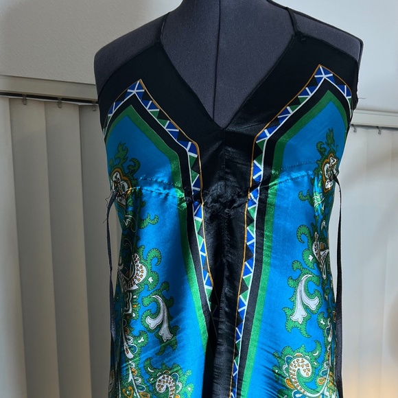 Muti Color Silk Scarf Dress by Baba size small - Picture 1 of 15